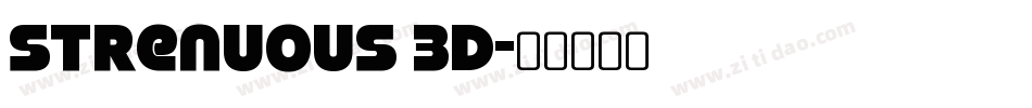 Strenuous 3D字体转换